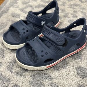Kid Navy Blue Crocs Sandals